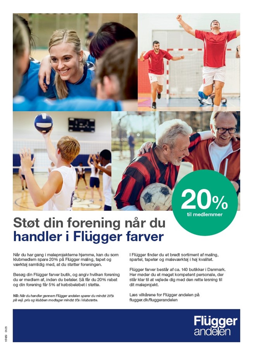 Få 20% rabat i Flügger farver og støt Holstebro Håndbold.